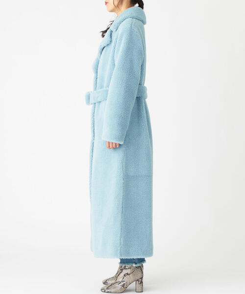 STAND（スタンド）の「【EMMEL REFINES】STAND STUDIO（スタンド スタジオ）ベルト付き ロングコート（その他アウター・レディース・ライトブルー・32）」の18枚目の写真