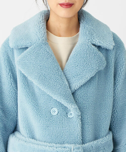 STAND（スタンド）の「【EMMEL REFINES】STAND STUDIO（スタンド スタジオ）ベルト付き ロングコート（その他アウター・レディース・ライトブルー・32）」の11枚目の写真