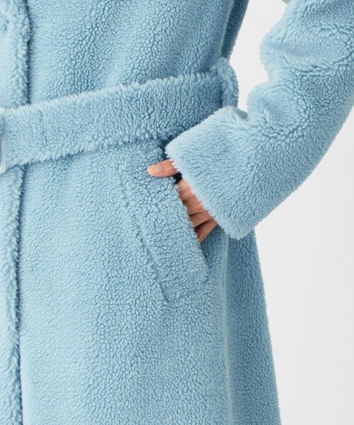 STAND（スタンド）の「【EMMEL REFINES】STAND STUDIO（スタンド スタジオ）ベルト付き ロングコート（その他アウター・レディース・ライトブルー・32）」の13枚目の写真