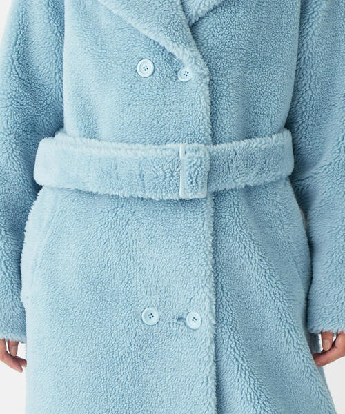 STAND（スタンド）の「【EMMEL REFINES】STAND STUDIO（スタンド スタジオ）ベルト付き ロングコート（その他アウター・レディース・ライトブルー・32）」の14枚目の写真