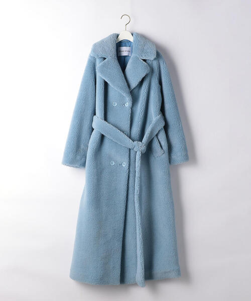 STAND（スタンド）の「【EMMEL REFINES】STAND STUDIO（スタンド スタジオ）ベルト付き ロングコート（その他アウター・レディース・ライトブルー・32）」の10枚目の写真