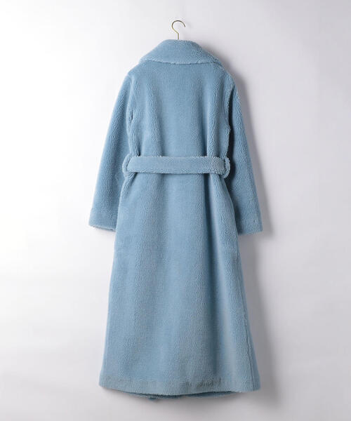 STAND（スタンド）の「【EMMEL REFINES】STAND STUDIO（スタンド スタジオ）ベルト付き ロングコート（その他アウター・レディース・ライトブルー・32）」の2枚目の写真
