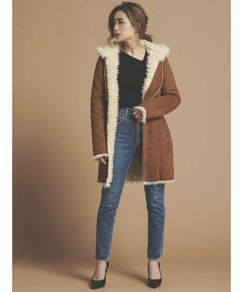 RESEXXY（リゼクシー）の「【WEB限定】アシメデコルテニットトップス（ニット/セーター・レディース・ブラック/ブラウン/カーキ・FREE）」の21枚目の写真