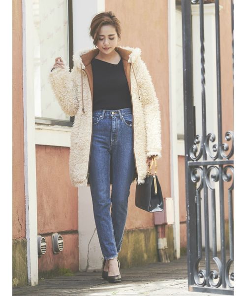 RESEXXY（リゼクシー）の「【WEB限定】アシメデコルテニットトップス（ニット/セーター・レディース・ブラック/ブラウン/カーキ・FREE）」の17枚目の写真