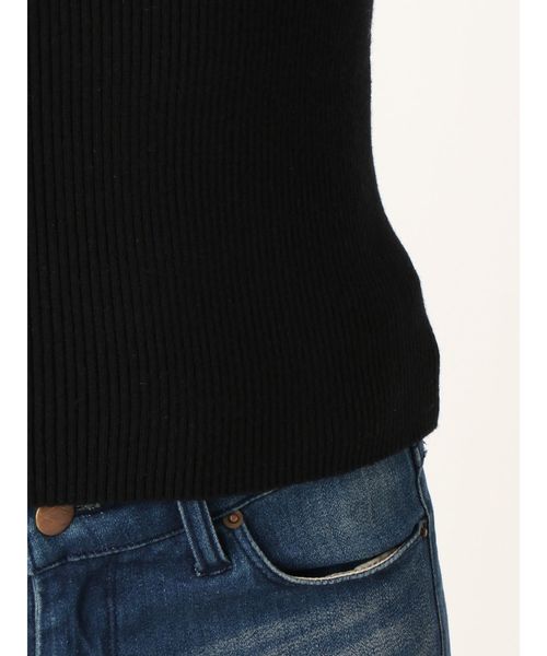 RESEXXY（リゼクシー）の「【WEB限定】アシメデコルテニットトップス（ニット/セーター・レディース・ブラック/ブラウン/カーキ・FREE）」の7枚目の写真