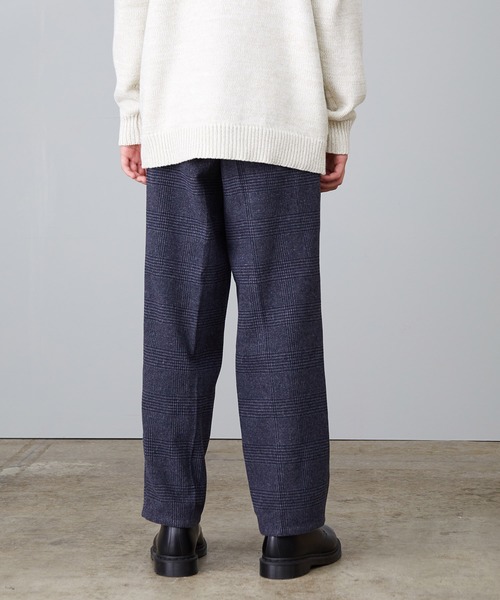 JUNRED（ジュンレッド）の「ツイーディーチェックワイドパンツ（その他パンツ・メンズ・ネイビー/ブラウン・S/M/L）」の12枚目の写真