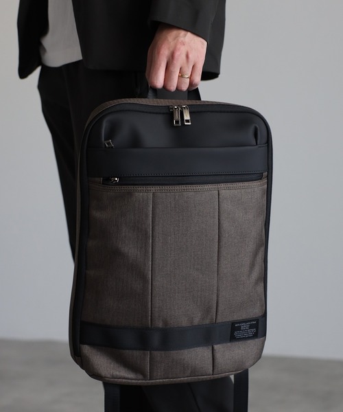 GUSCIO UOMO（グッシオ ウォーモ）の「【グッシオ ウォーモ】　スリム　ビジネスリュックサック（ビジネスバッグ・メンズ・ブラック/グレー/ネイビー/ブラウン・FREE）」の3枚目の写真