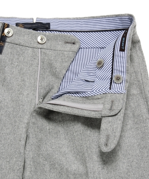 GTA（ジーティーアー）の「GTA / 別注"825"ライトフランネル(new model)（スラックス・メンズ・ベージュ/ネイビー/シルバー・48/44/50/46/42/52）」の4枚目の写真