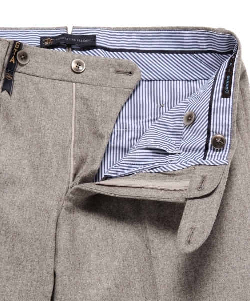 GTA（ジーティーアー）の「GTA / 別注"825"ライトフランネル(new model)（スラックス・メンズ・ベージュ/ネイビー/シルバー・48/44/50/46/42/52）」の8枚目の写真