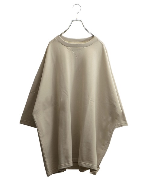 MinoriTY（マイノリティ）の「メンズ5分袖ビッグシルエットガゼットTシャツ（Tシャツ/カットソー・メンズ・ピンク/ベージュ/サックスブルー/ホワイト/ラベンダー/ブラック・FREE）」の9枚目の写真