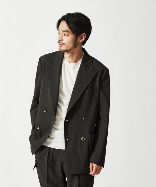 DESIGNWORKS（デザインワークス）の「ウォッシャブルシルク天竺 ニットTシャツ（Tシャツ/カットソー・メンズ・ホワイト/ブラック/カーキ/インディゴブルー/ワイン・46/48/50）」の20枚目の写真