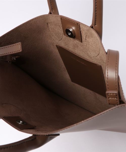 SOLPRESA(ソルプレーサ)の「【Ja】【SOLPRESA】SQUARE FLAT TOTE(トートバッグ・レディース・ブラック/ブラウン・FREE)」の6枚目の写真