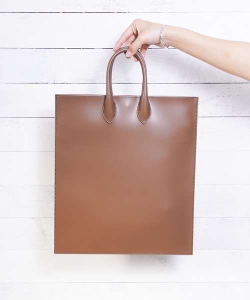 SOLPRESA(ソルプレーサ)の「【Ja】【SOLPRESA】SQUARE FLAT TOTE(トートバッグ・レディース・ブラック/ブラウン・FREE)」の1枚目の写真