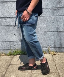 Godisru（ゴディスル）の「撥水エプロンキャンプデニムパンツ（デニムパンツ）」