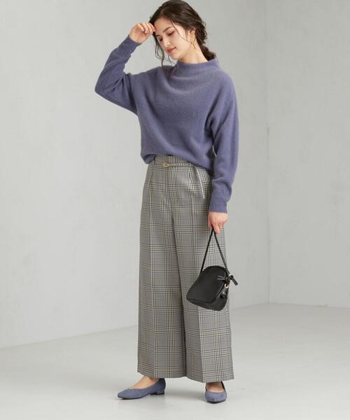 green label relaxing（グリーンレーベルリラクシング）の「[ FOX MIX ] FFC ボトルネック プルオーバー ニット（ニット/セーター・レディース・ナチュラル/モカ/ライトピンク/コバルトブルー・FREE）」の13枚目の写真