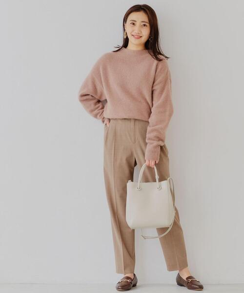 green label relaxing（グリーンレーベルリラクシング）の「[ FOX MIX ] FFC ボトルネック プルオーバー ニット（ニット/セーター・レディース・ナチュラル/モカ/ライトピンク/コバルトブルー・FREE）」の17枚目の写真