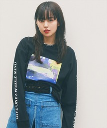 REDYAZEL | アートフォトプリントロングスリーブＴシャツ(Tシャツ/カットソー)