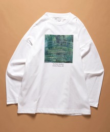 ART×EMMA CLOTHES別注 アート転写プリントシルケットライク天竺ビッグシルエット L/Sカットソー グラフィック カットソー