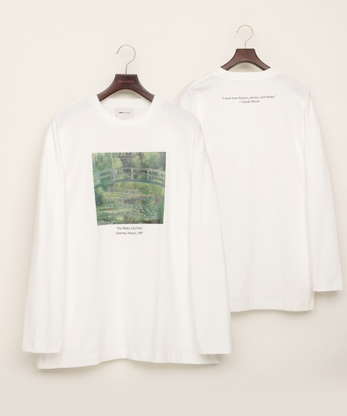 EMMA CLOTHES（エマクローズ）の「ART×EMMA CLOTHES別注 アート転写プリントシルケットライク天竺ビッグシルエット L/Sカットソー グラフィック カットソー（Tシャツ/カットソー・メンズ・ブラウン系その他/ベージュ系その他/ホワイト系その他/ブラック系その他/グリーン系その他/ホワイト系その他2/ホワイト系その他3/ブラック系その他2/ブラック系その他3/ブラウン系その他2/ブラウン系その他3/ベージュ系その他2/ベージュ系その他3/グリーン系その他2/グリーン系その他3・M/L）」の16枚目の写真