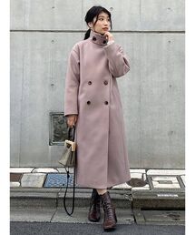 MERCURYDUO | 【EC限定】スタンドカラーロングコート(ステンカラーコート)