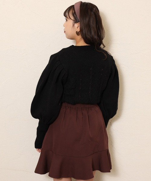 one after another NICE CLAUP(ワンアフターアナザーナイスクラップ)の「切替フリルミニスカート(スカート・レディース・ブラック/ブラウン/レオパード/チェック・FREE)」の16枚目の写真