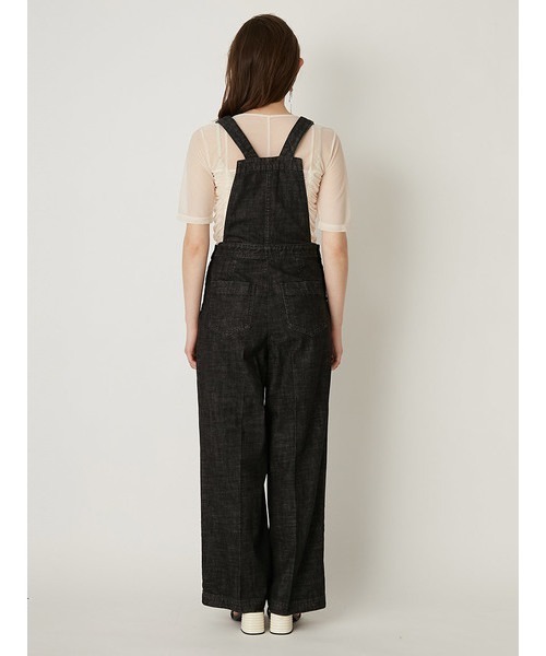 LILY BROWN（リリーブラウン）の「カルゼデニムオールインワン（サロペット/オーバーオール・レディース・オフホワイト/ブルー/ブラック・0/1）」の7枚目の写真
