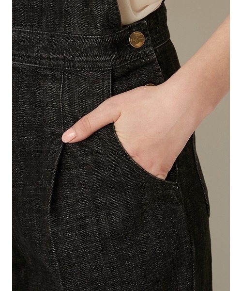 LILY BROWN（リリーブラウン）の「カルゼデニムオールインワン（サロペット/オーバーオール・レディース・オフホワイト/ブルー/ブラック・0/1）」の11枚目の写真