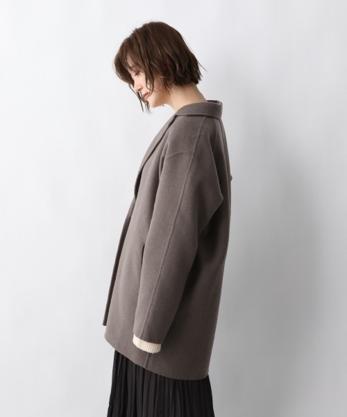 A part by（アパートバイ）の「WPジャケットコート　926570（テーラードジャケット・レディース・ライトグレー/アイボリー/ブラウン系その他・FREE）」の14枚目の写真