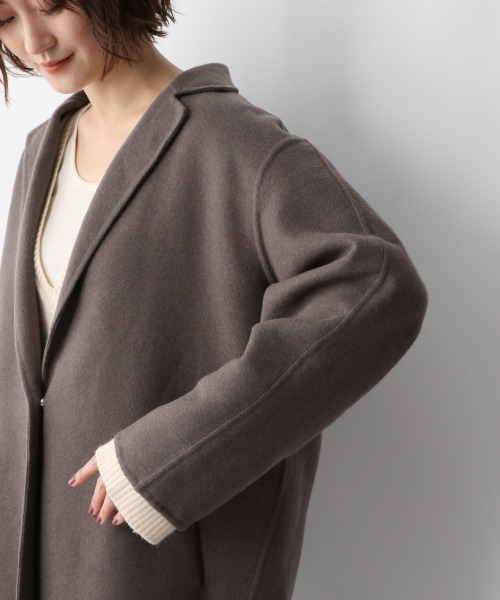 A part by（アパートバイ）の「WPジャケットコート　926570（テーラードジャケット・レディース・ライトグレー/アイボリー/ブラウン系その他・FREE）」の17枚目の写真