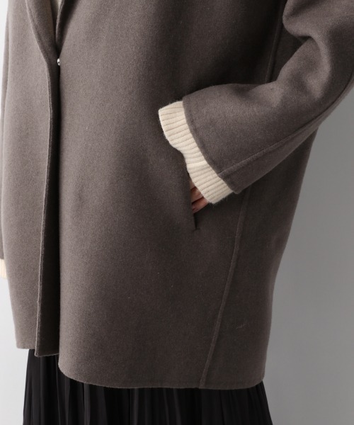 A part by（アパートバイ）の「WPジャケットコート　926570（テーラードジャケット・レディース・ライトグレー/アイボリー/ブラウン系その他・FREE）」の18枚目の写真