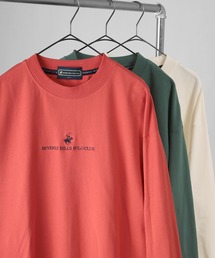 【BEVERLY HILLS POLO CLUB/ビバリーヒルズポロクラブ】オーバーサイズ ワンポイント刺繍 カットソー