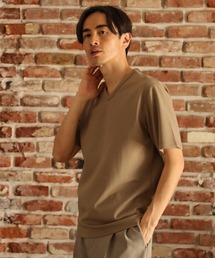 UNION STATION | ストレッチスムース半袖VネックＴシャツ(Tシャツ/カットソー)