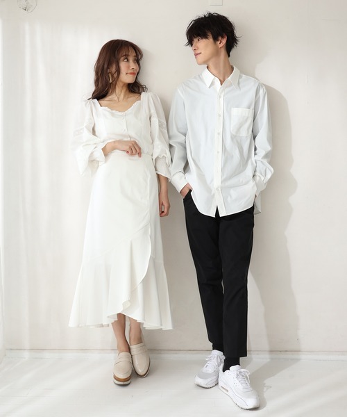one after another NICE CLAUP(ワンアフターアナザーナイスクラップ)の「アソートビッグシャツ(シャツ/ブラウス・レディース・チェック/サックスブルー/ブラック/オフホワイト・FREE)」の21枚目の写真