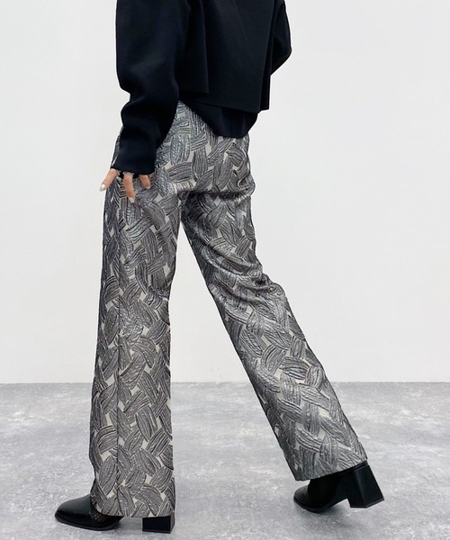 PAGEBOY（ページボーイ）の「【CORE】リーフジャガードパンツ（その他パンツ・レディース・ブラック/ベージュ・SMALL/MEDIUM）」の12枚目の写真