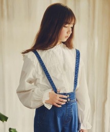 GLOBAL WORK | 【ジュニア】フリルレースブラウス長袖/926527(シャツ/ブラウス)