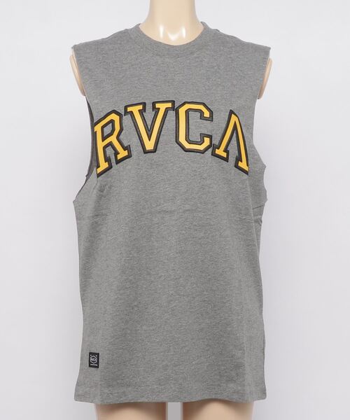 RVCA（ルーカ）の「RVCA/ルーカ  ビッグシルエット  カレッジ風ロゴタンクトップ   BB043-382（タンクトップ・レディース・ホワイト/グレー/カーキ/ブラック・S/XS）」の10枚目の写真
