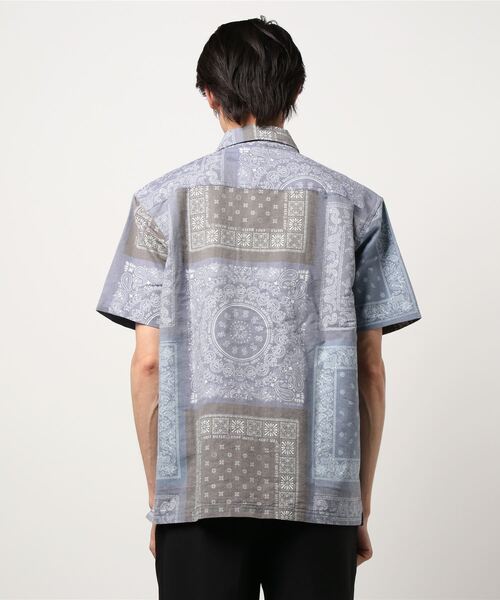 KRIFF MAYER（クリフメイヤー）の「さらっとエアー半袖柄シャツ（シャツ/ブラウス・メンズ・オリーブ/ダークネイビー/ロイヤルブルー・X-LARGE/LARGE/SMALL/MEDIUM）」の5枚目の写真