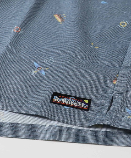 KRIFF MAYER（クリフメイヤー）の「さらっとエアー半袖柄シャツ（シャツ/ブラウス・メンズ・オリーブ/ダークネイビー/ロイヤルブルー・X-LARGE/LARGE/SMALL/MEDIUM）」の11枚目の写真