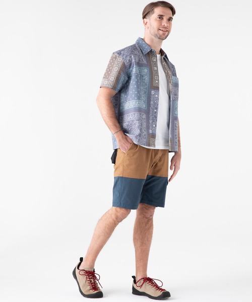 KRIFF MAYER（クリフメイヤー）の「さらっとエアー半袖柄シャツ（シャツ/ブラウス・メンズ・オリーブ/ダークネイビー/ロイヤルブルー・X-LARGE/LARGE/SMALL/MEDIUM）」の15枚目の写真