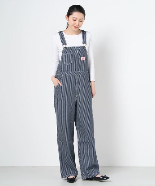 Satellite(サテライト)の「Satelite/サテライト サロペット SALO DENIM OVERALL(サロペット/オーバーオール・レディース・ブルー/ネイビー系/ネイビー/ワンウォッシュ・FREE)」の4枚目の写真