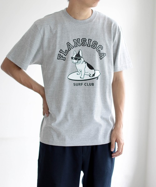 fLAnsisCA（フランシスカ）の「FLANSISCA / プリント Tシャツ ①（Tシャツ/カットソー・メンズ・ホワイト/グレー・SMALL/MEDIUM/LARGE/X-LARGE）」の2枚目の写真