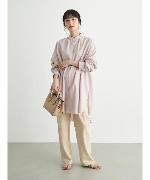 earth music&ecology(アースミュージックアンドエコロジー)の「幾何柄ジャガードパンツ *(その他パンツ・レディース・グレー/ベージュ・FREE)」の16枚目の写真