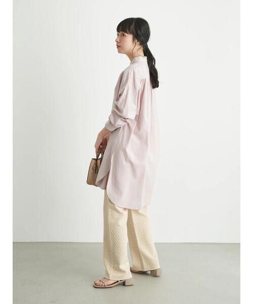 earth music&ecology(アースミュージックアンドエコロジー)の「幾何柄ジャガードパンツ *(その他パンツ・レディース・グレー/ベージュ・FREE)」の19枚目の写真