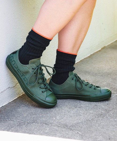CONVERSE ALL STAR(コンバースオールスター)の「CONVERSE ALL STAR 100 GORE-TEX SIDELOGO MN OX (コンバース A)(スニーカー・レディース・オリーブ・30/24/28/22/29/22.5/24.5/27/27.5/25.5/25/23/23.5/26/26.5)」の13枚目の写真