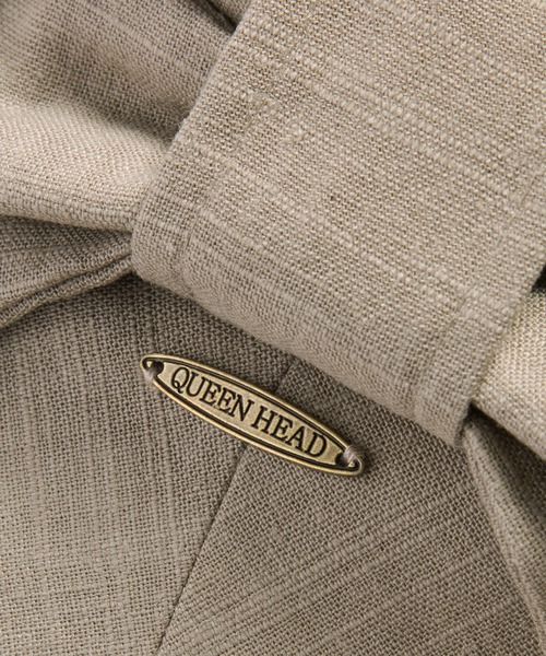 QUEENHEAD（クイーンヘッド）の「外せるあご紐付き サイドリボンUVハット（ハット・レディース・ブラック/ネイビー/ブラウン・X-LARGE/XX-LARGE/FREE）」の8枚目の写真