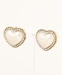 ぷっくりハートピアス