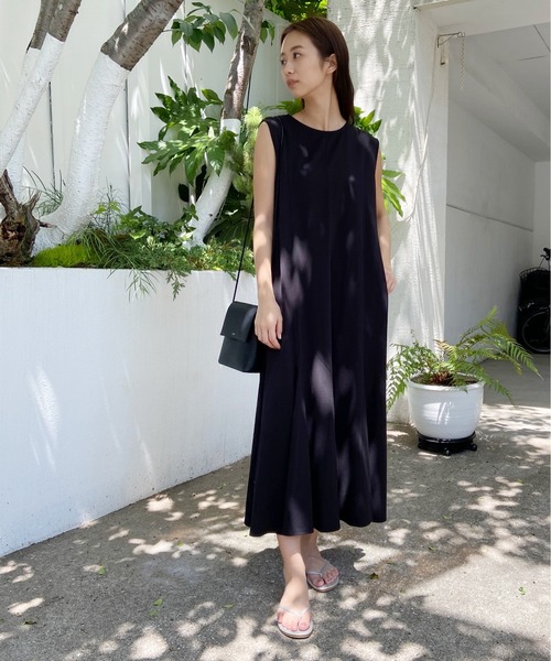 AZUL ENCANTO（アズールエンカント）の「UVネック 2WAY ワンピース（ワンピース・レディース・ブラック/ダークブラウン/ブルー/グリーン系その他・FREE）」の6枚目の写真