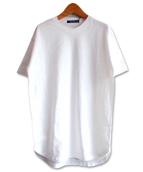 THE CASUAL(カジュアル)の「ビッグシルエット無地ワンピース ロング丈Tシャツ キッズ(ワンピース・キッズ・ミント/ラベンダー/ブラック/杢グレー/ネイビー/チャコール/ベージュ/モカ/カーキ/オフホワイト・160cm/140cm/130cm/120cm/150cm/110cm)」の3枚目の写真