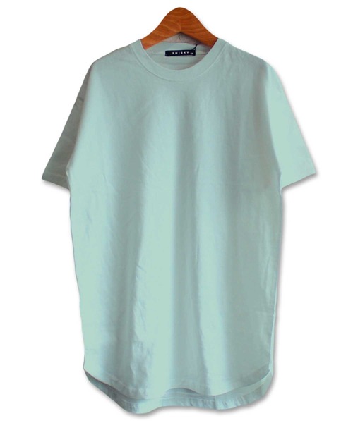THE CASUAL(カジュアル)の「ビッグシルエット無地ワンピース ロング丈Tシャツ キッズ(ワンピース・キッズ・ミント/ラベンダー/ブラック/杢グレー/ネイビー/チャコール/ベージュ/モカ/カーキ/オフホワイト・160cm/140cm/130cm/120cm/150cm/110cm)」の8枚目の写真