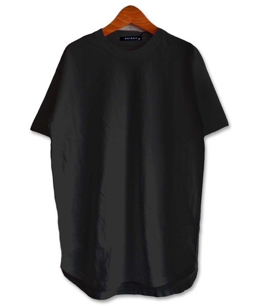 THE CASUAL(カジュアル)の「ビッグシルエット無地ワンピース ロング丈Tシャツ キッズ(ワンピース・キッズ・ミント/ラベンダー/ブラック/杢グレー/ネイビー/チャコール/ベージュ/モカ/カーキ/オフホワイト・160cm/140cm/130cm/120cm/150cm/110cm)」の4枚目の写真